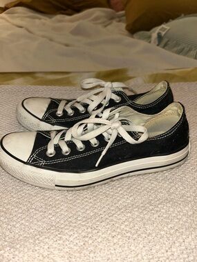 Converse Black and White Low Top Sneakers